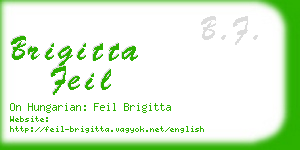 brigitta feil business card
